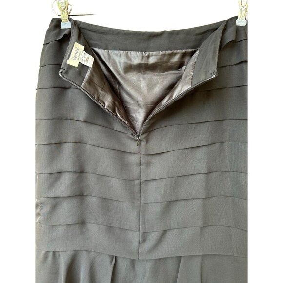 Dorman Women's‎ Black Tiered Ruffle Long Maxi Formal Skirt Size M - Picture 5 of 6